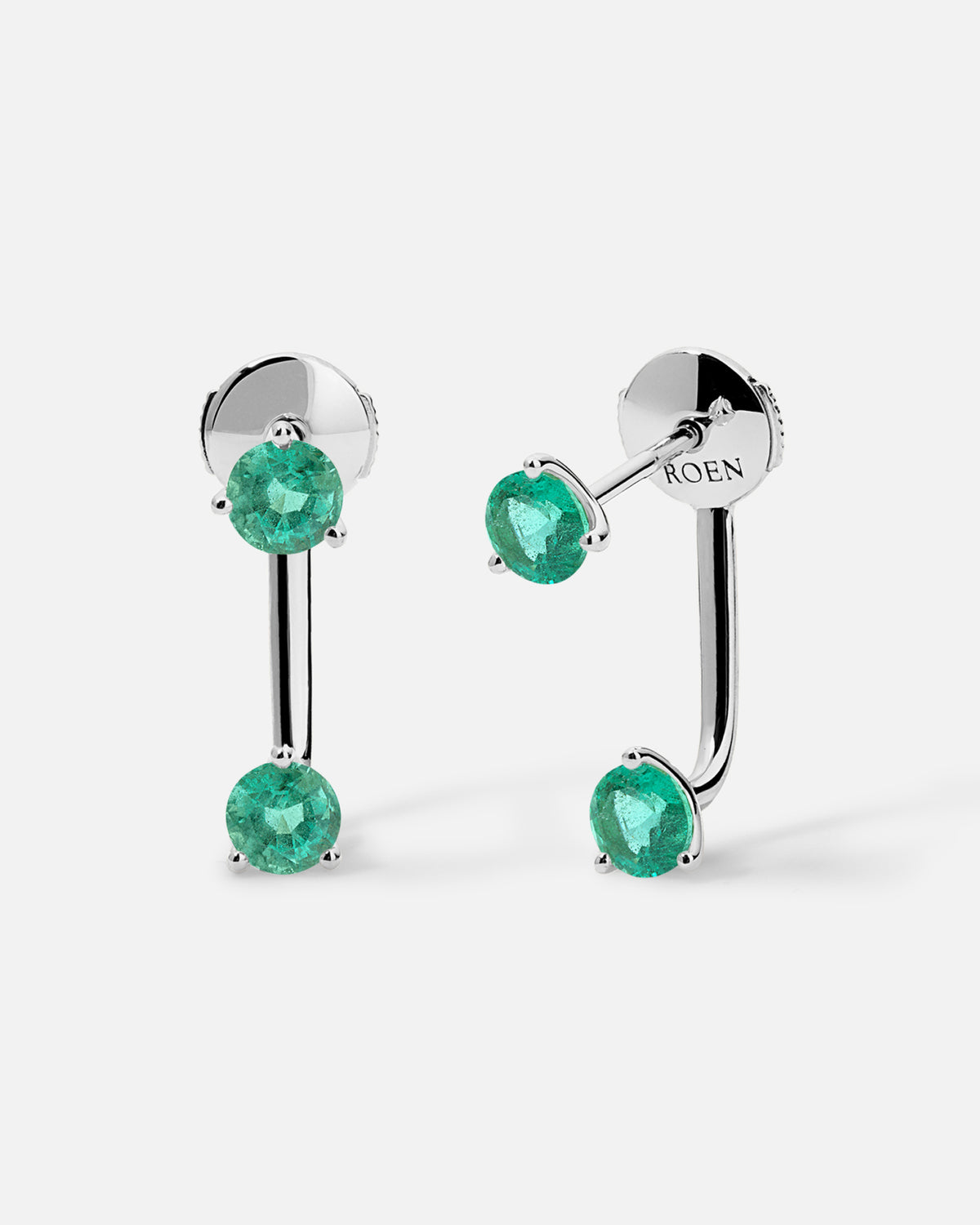 HARU “Duo” Floating Gemstone Studs