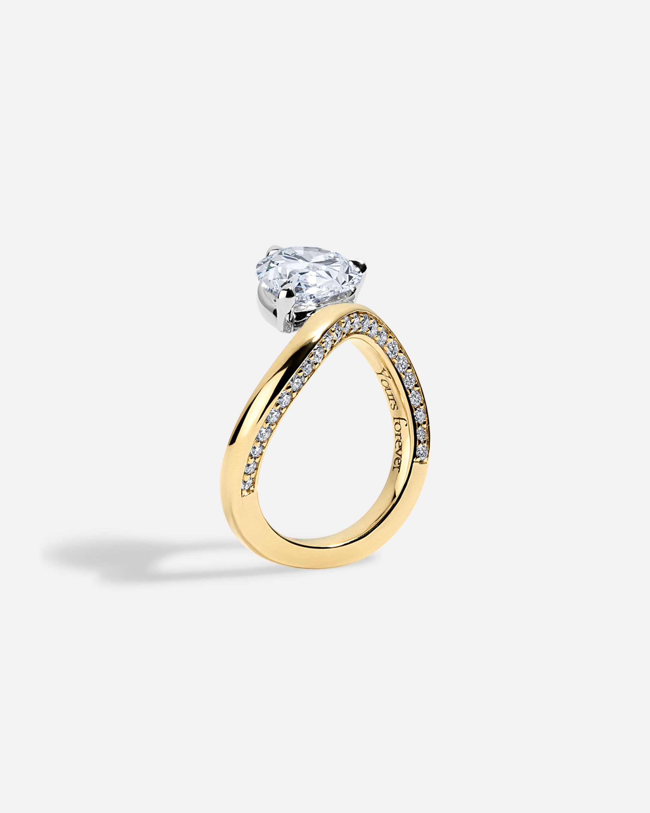 LAGUNA Wave Ring + Pear, Reverse