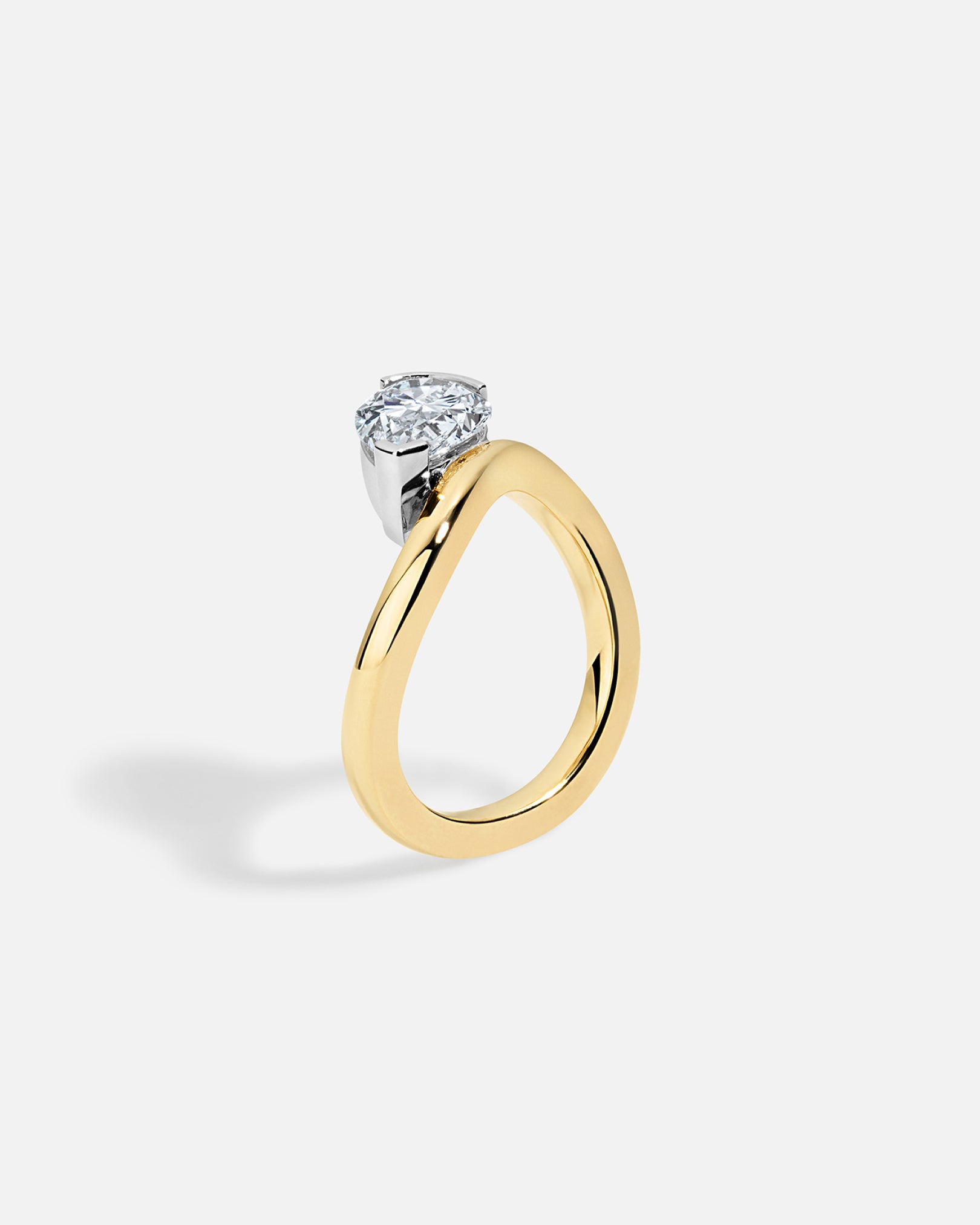 LAGUNA Wave Ring + Half Bezel, No Pavé