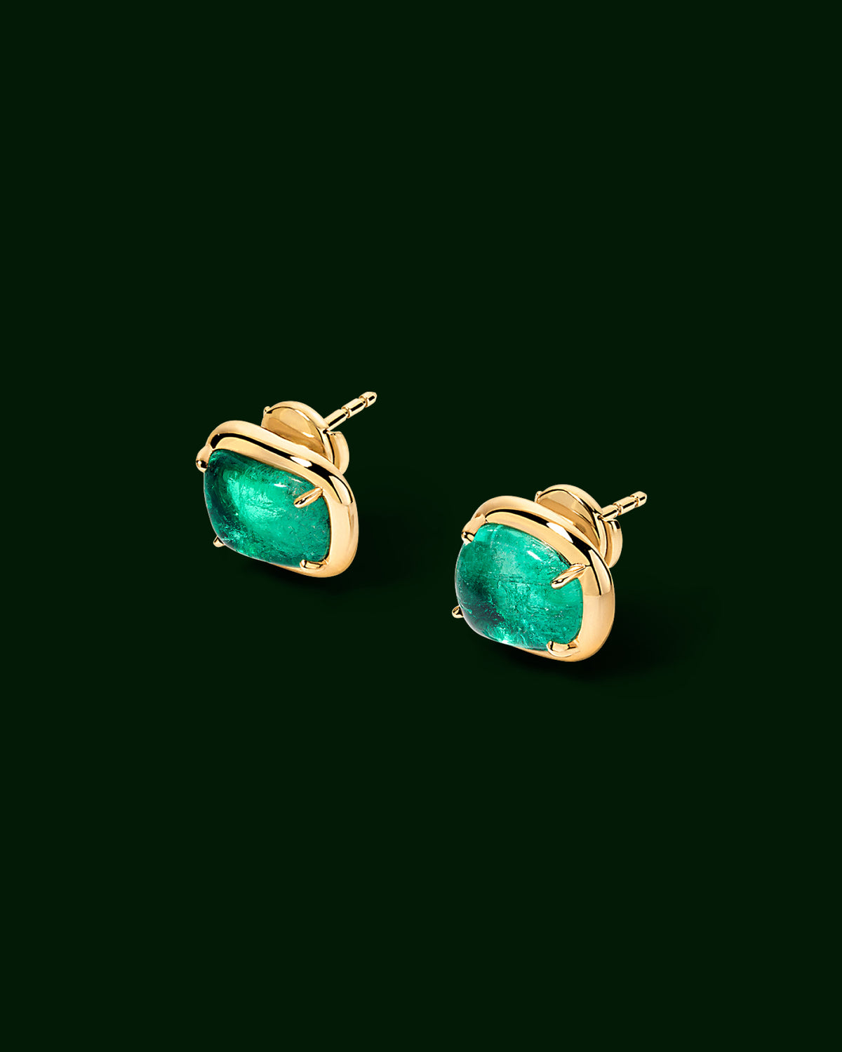THEIA Emerald Gemstone Studs