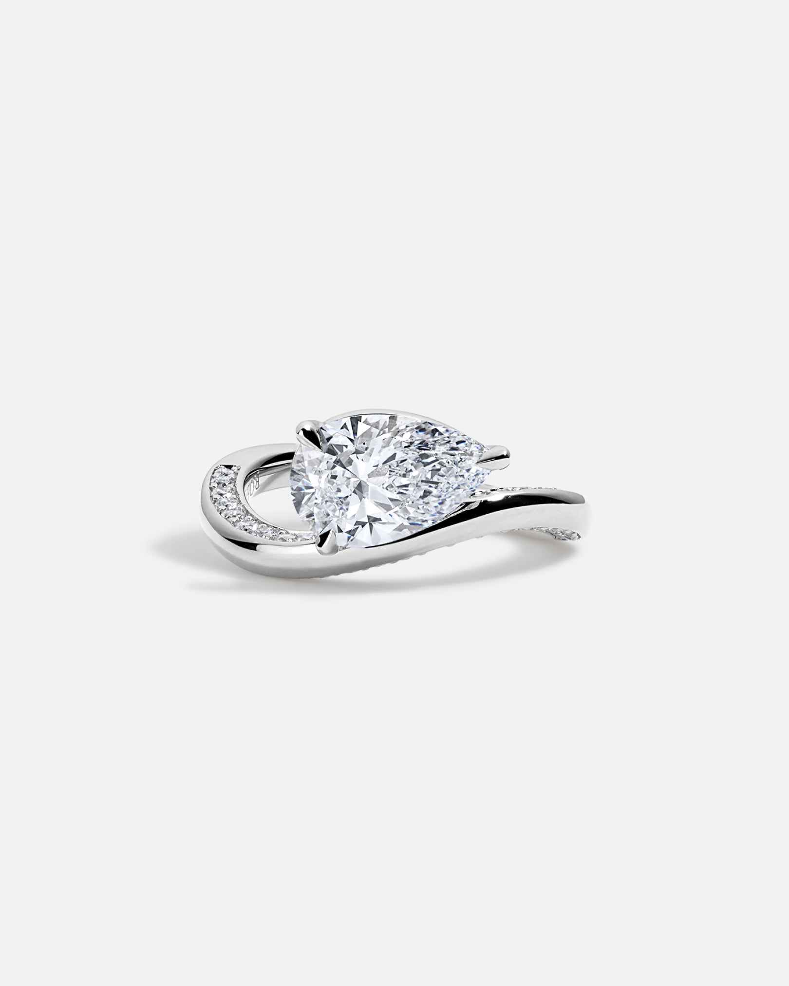 LAGUNA Wave Ring + Pear, Reverse