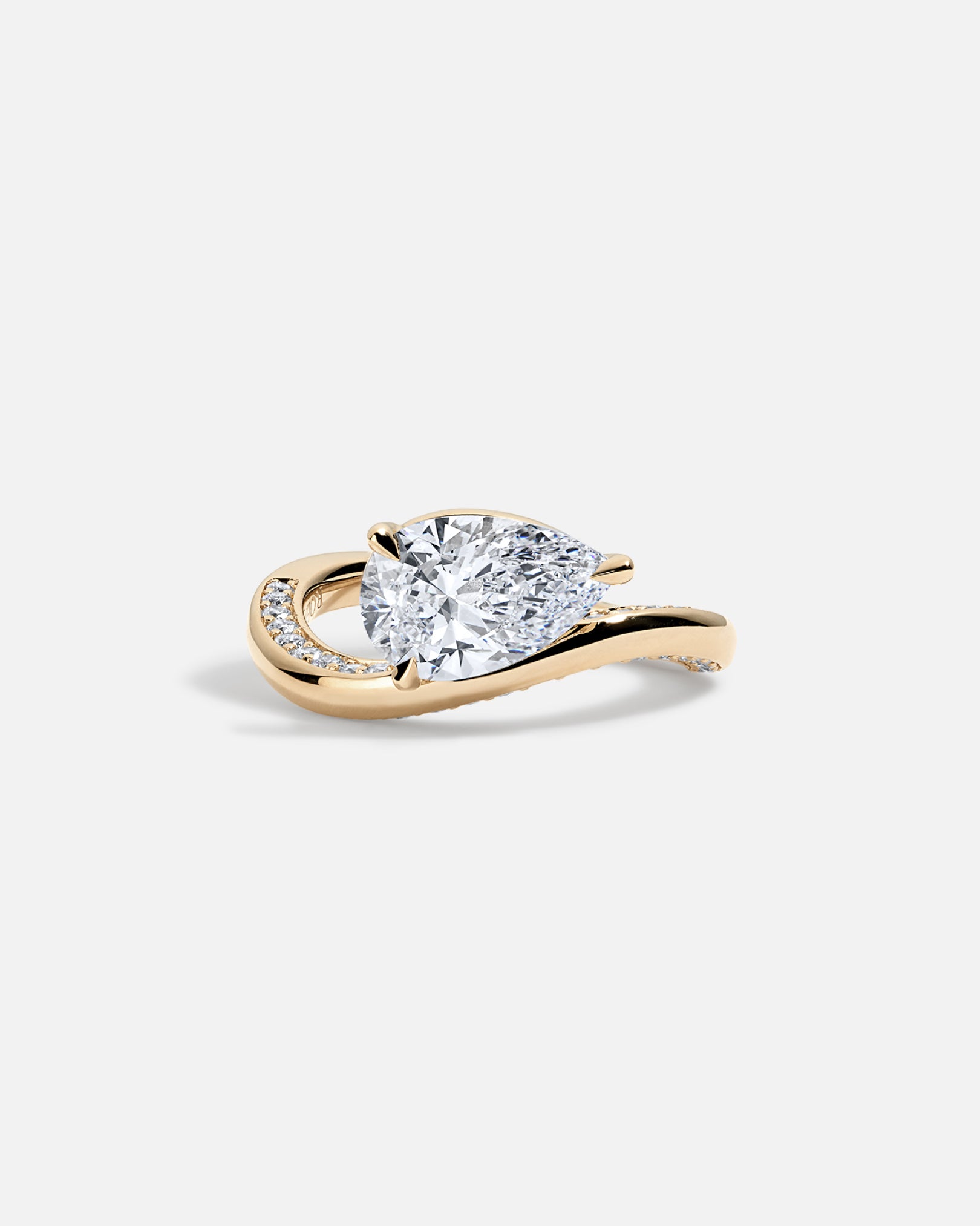 LAGUNA Wave Ring + Pear, Reverse