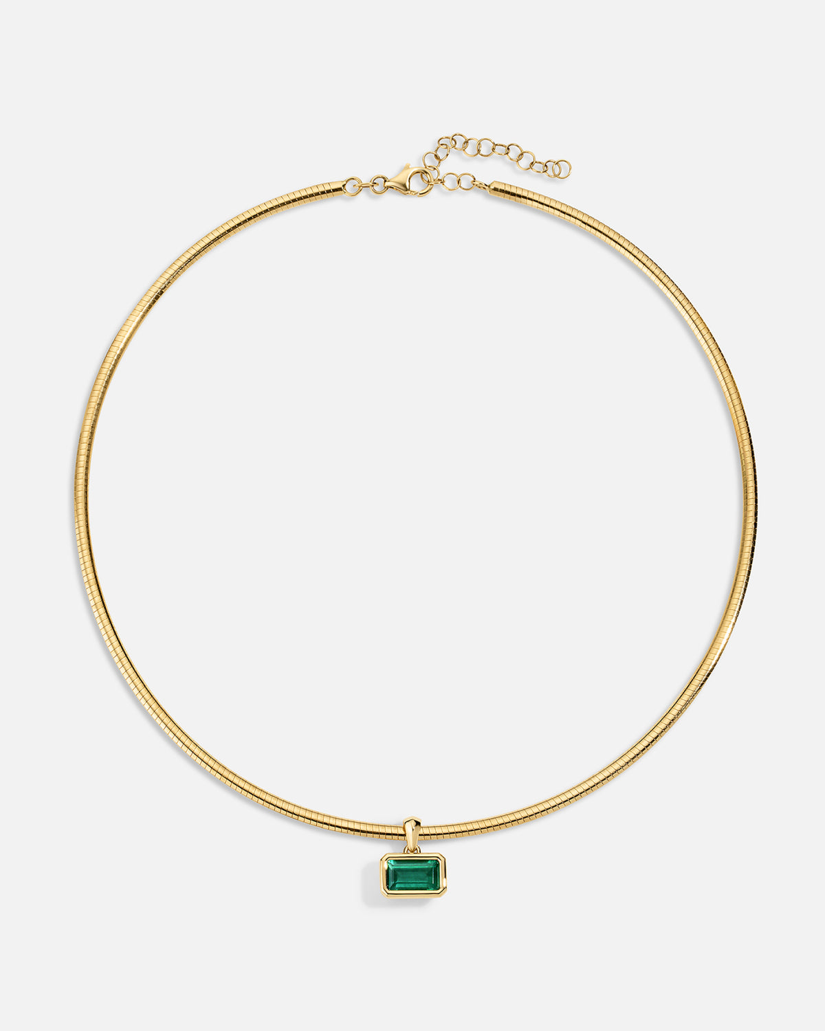 EMARA Emerald Pendant and Collar