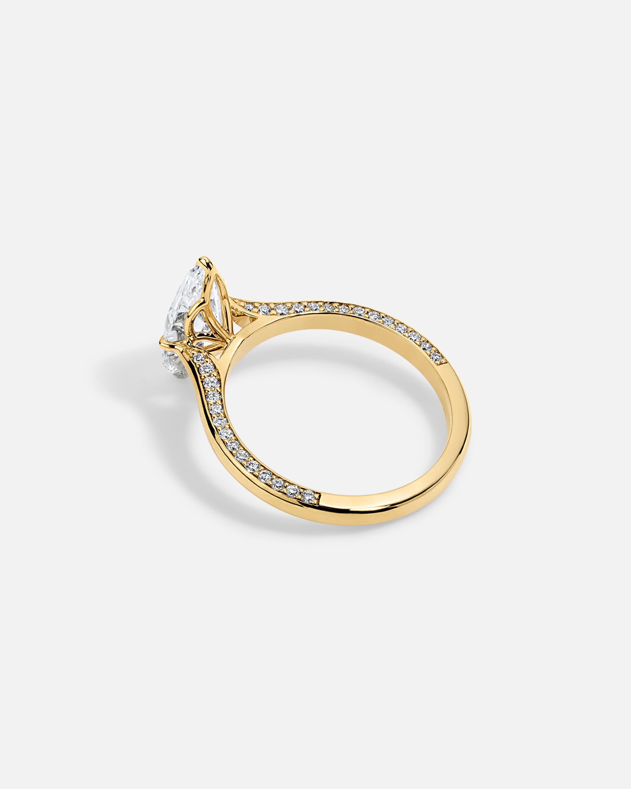 SIMI Floral Hidden Pavé Ring