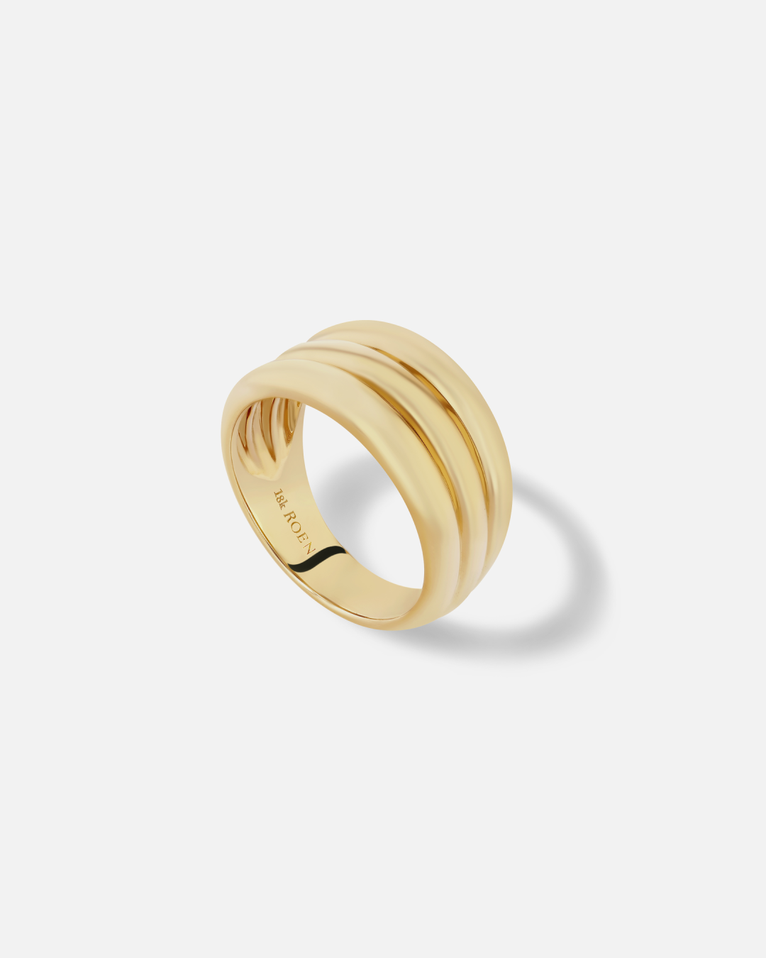 cigarette band ring ADEN 18K Solid Gold Unisex Cigar Band – ROEN