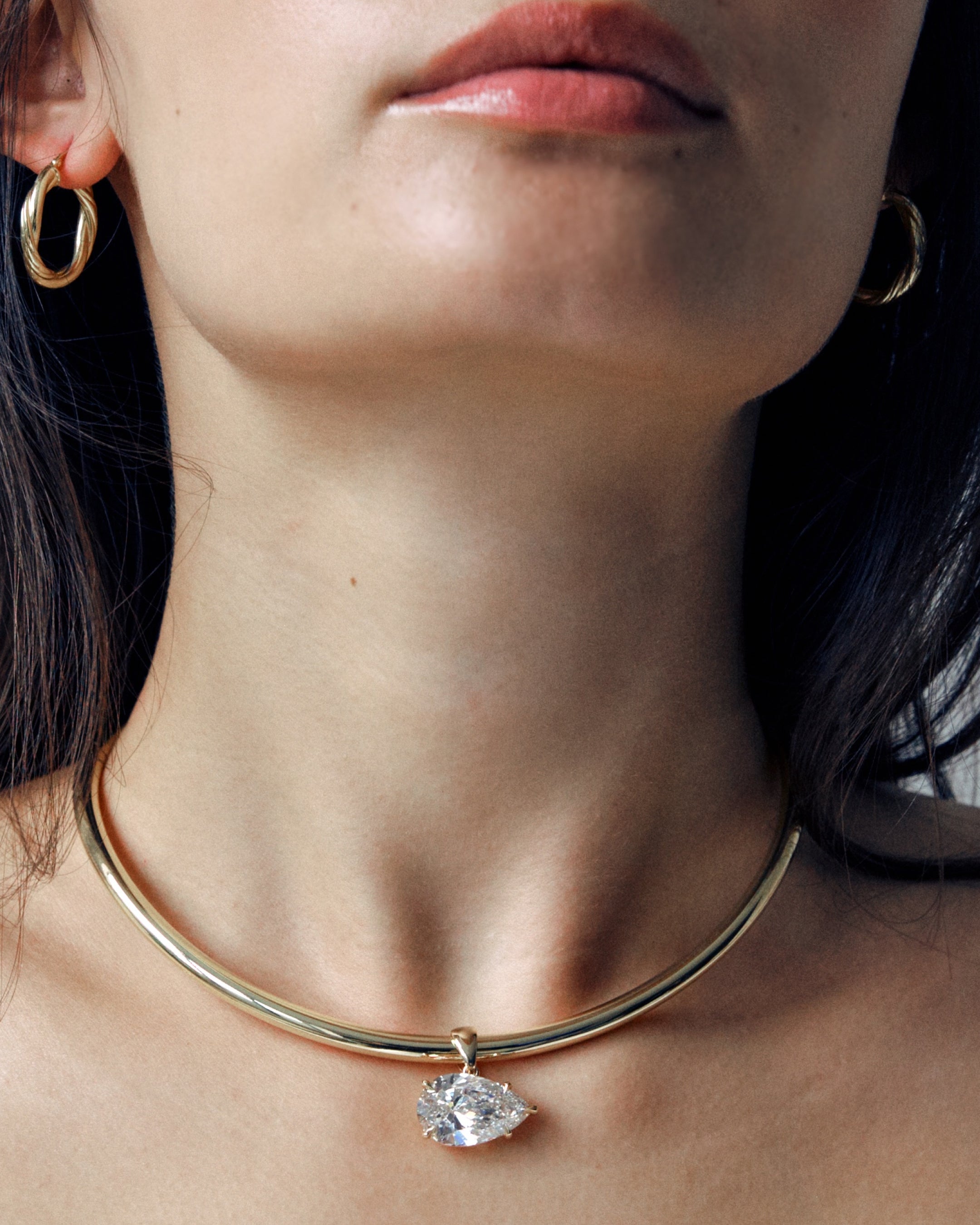 【HYERES LOR】23SS★ Erite23 SV(Y) Pave Double Twist Earring 37_161f6e43-041b-4ac0-87ed-