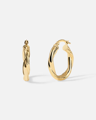 ARYA Twisted Hoops