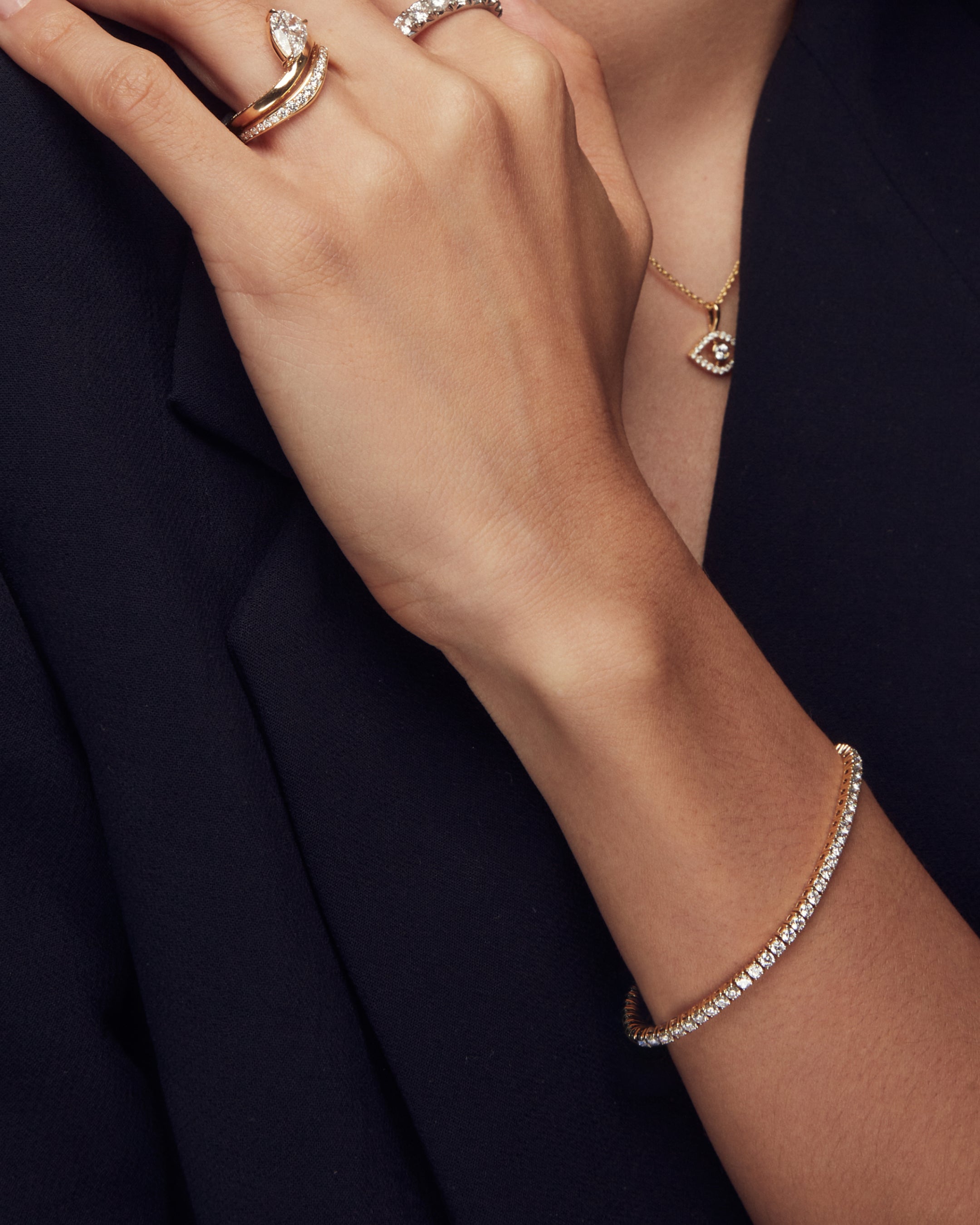 ASTRID Tennis Bracelet, Cultivated Diamonds