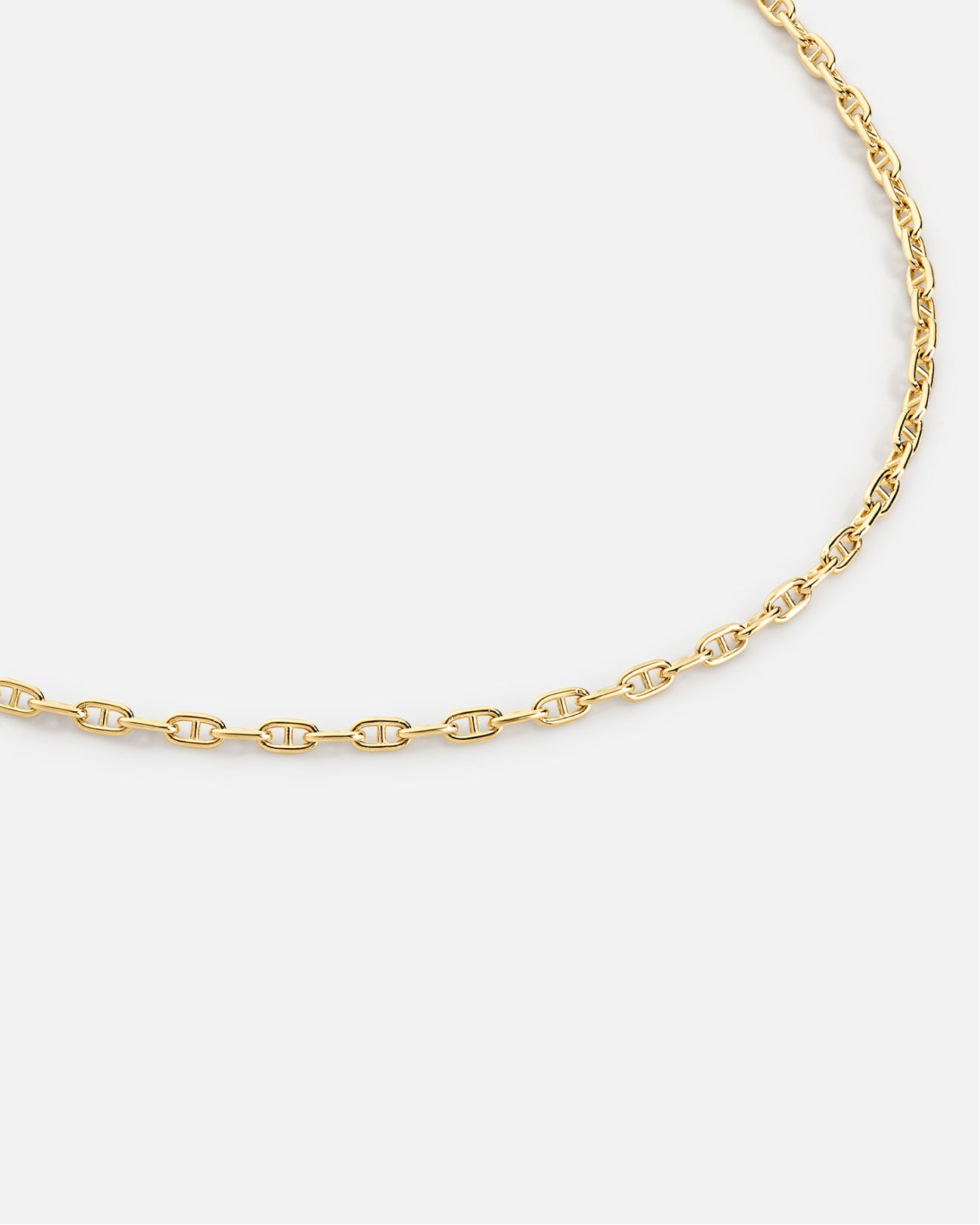 14K Gold Mariner Anchor Chain Link Necklace – Baby Gold