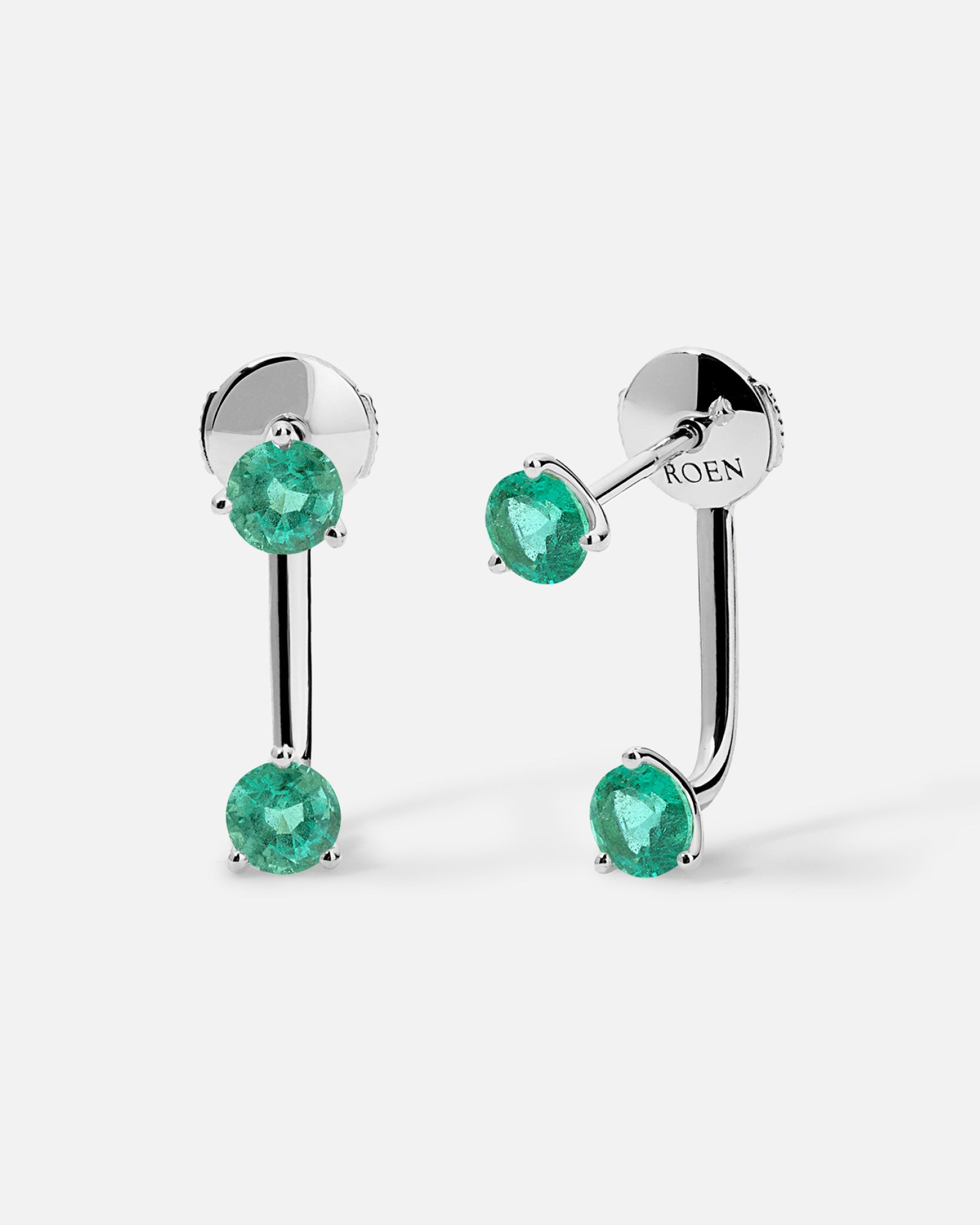 HARU “Duo” Floating Gemstone Studs