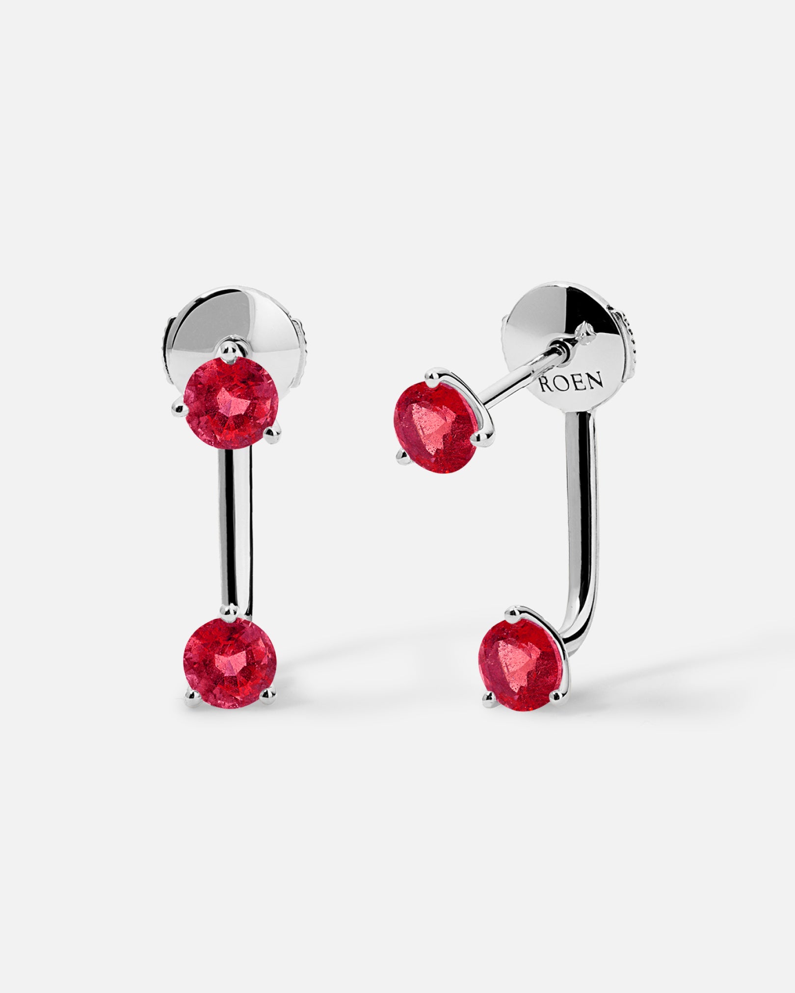 HARU “Duo” Floating Gemstone Studs