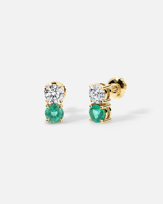 NARA Toi et Moi Diamond & Gemstone Earrings