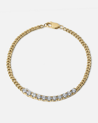 JIN Demi Tennis & Curb Chain Bracelet