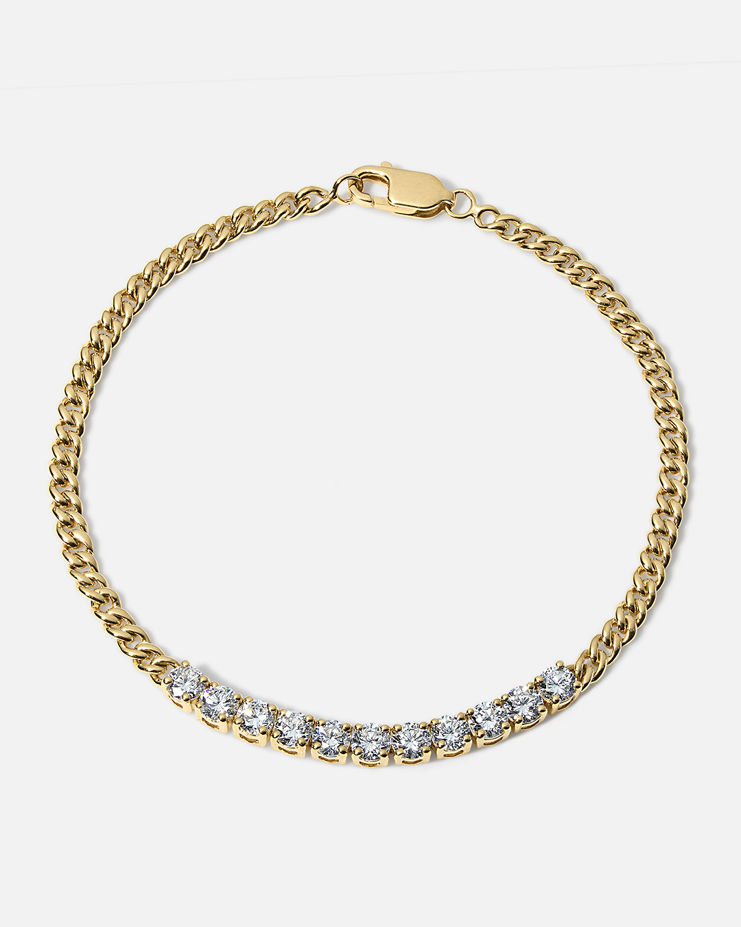 JIN Demi Tennis & Curb Chain Bracelet