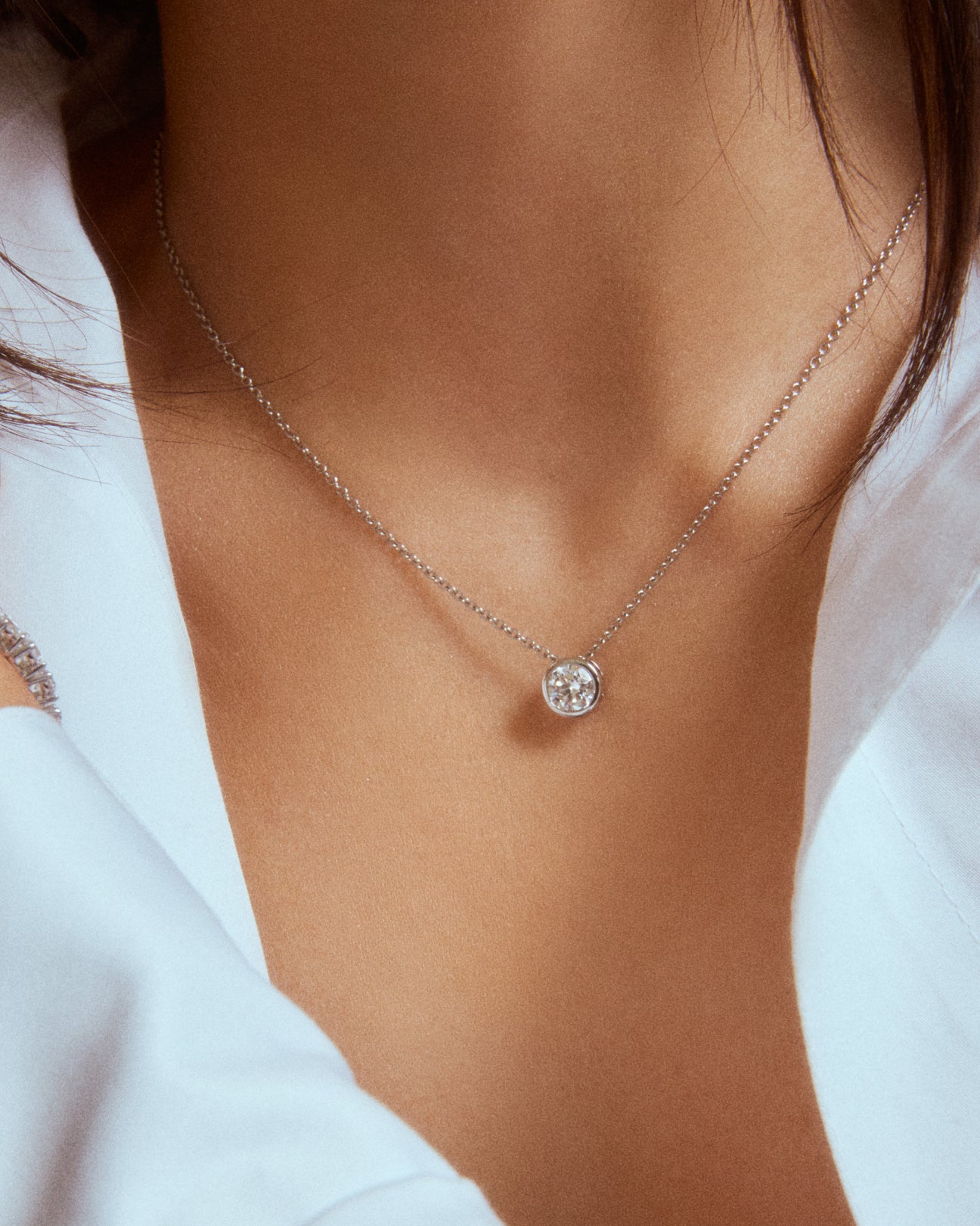 LYRA Bezel Solitaire Necklace