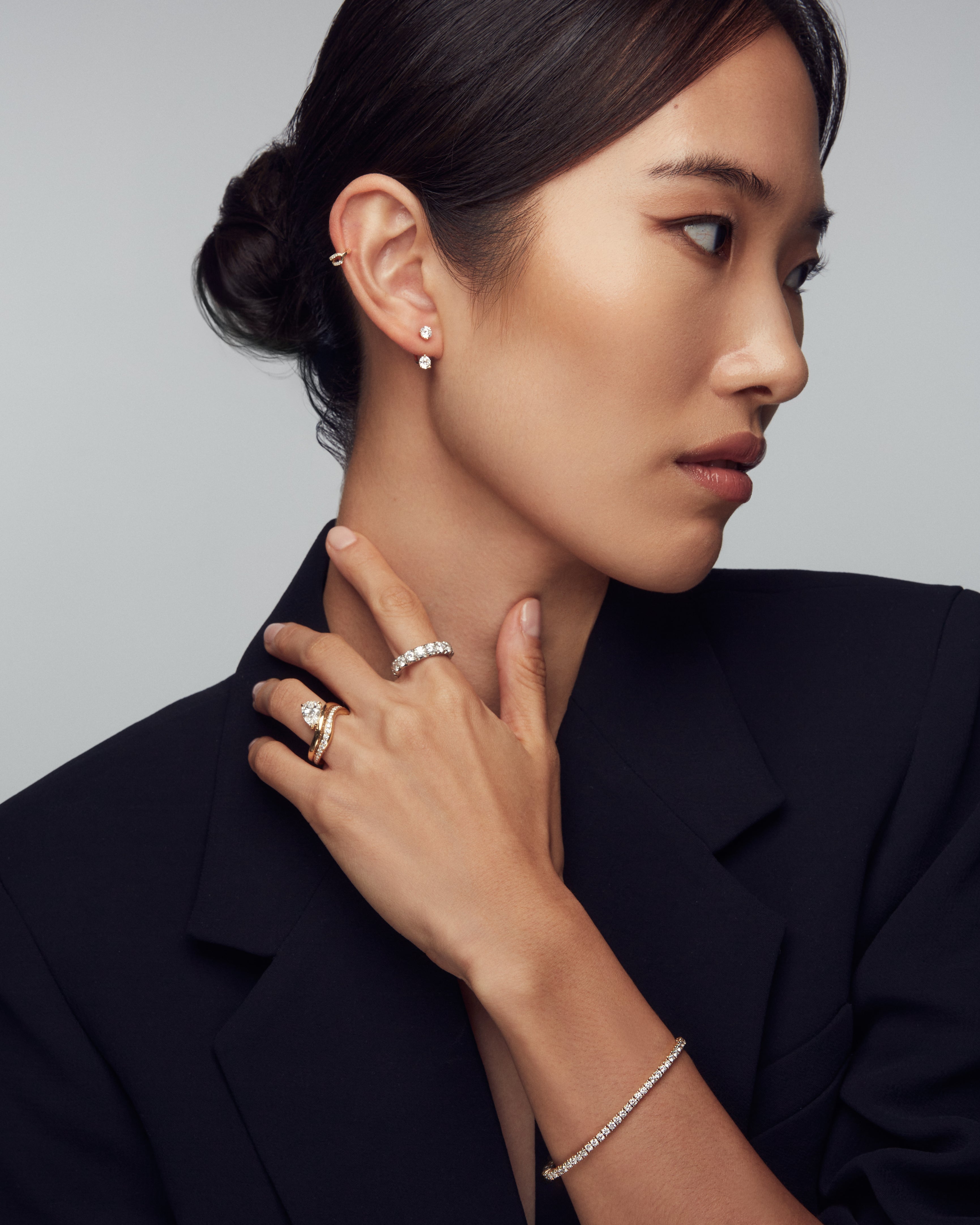 LAGUNA Wave Ring + Pear