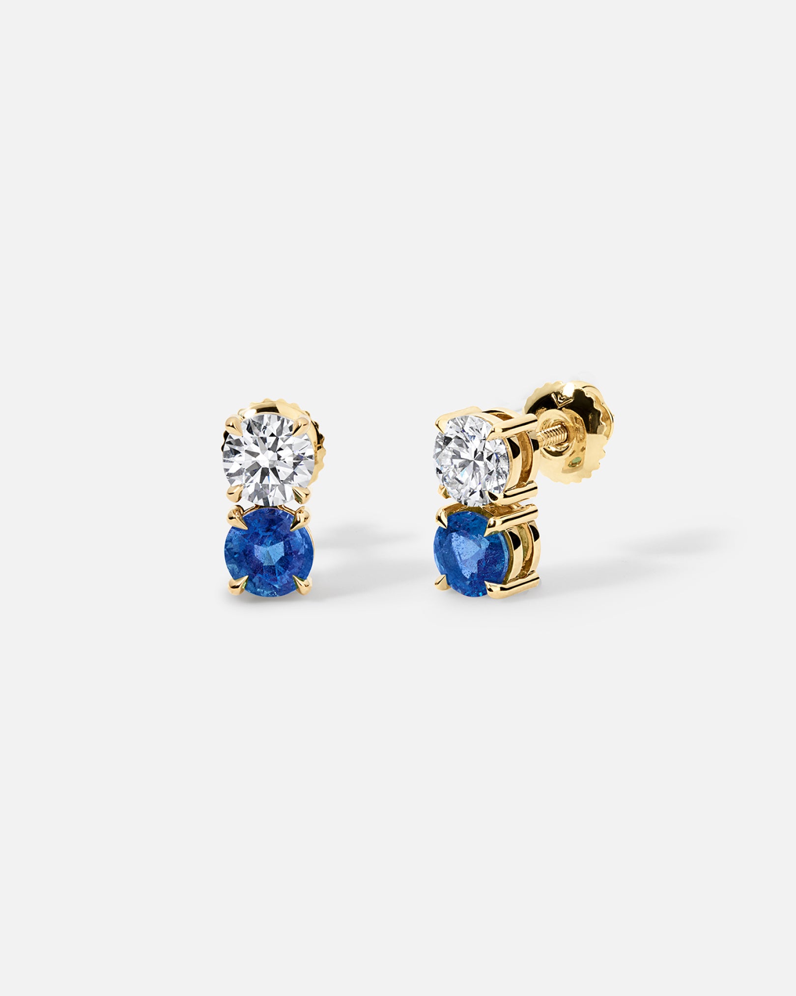 NARA Toi et Moi Diamond & Gemstone Earrings