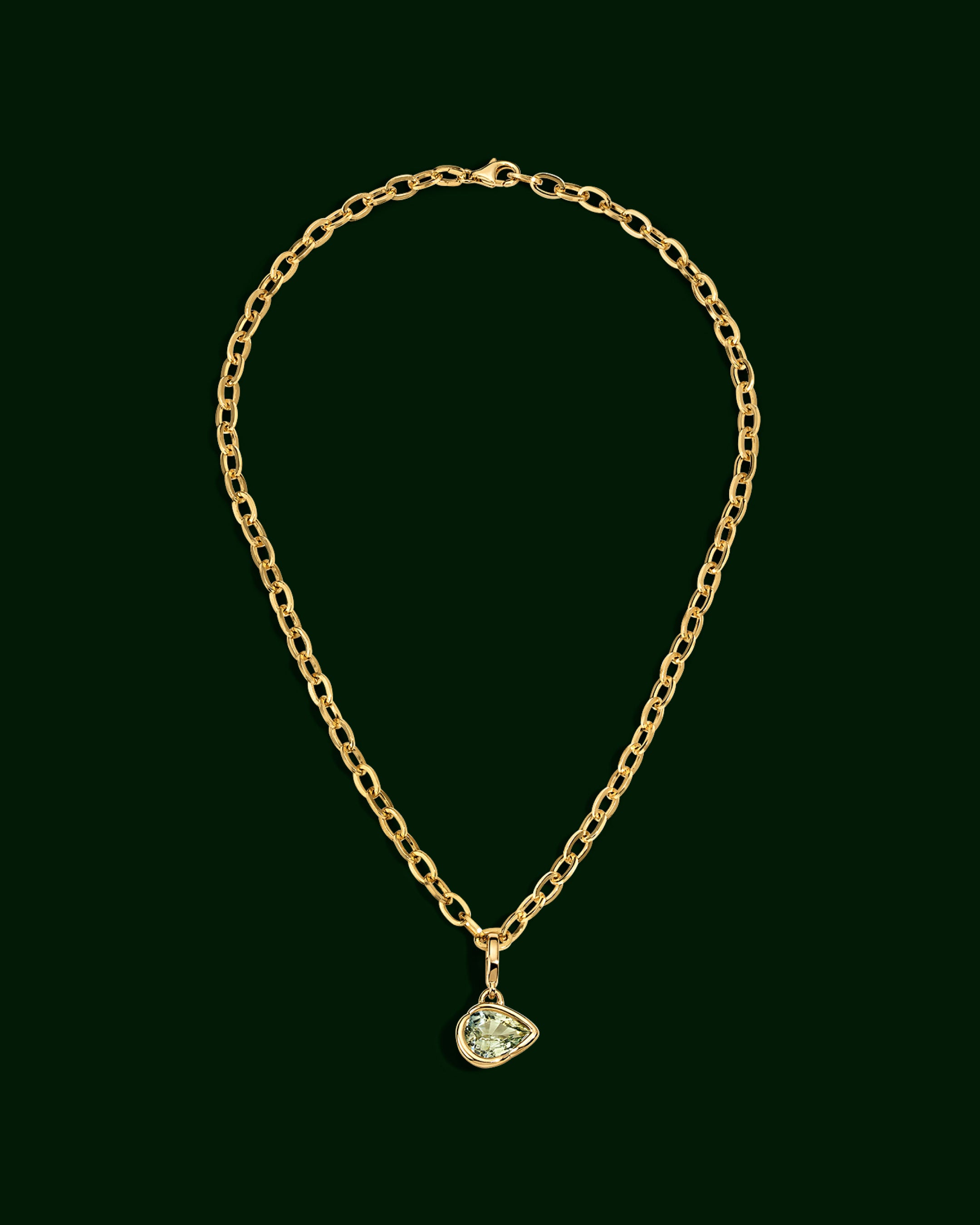 LAGUNA Pendant, Green Sapphire