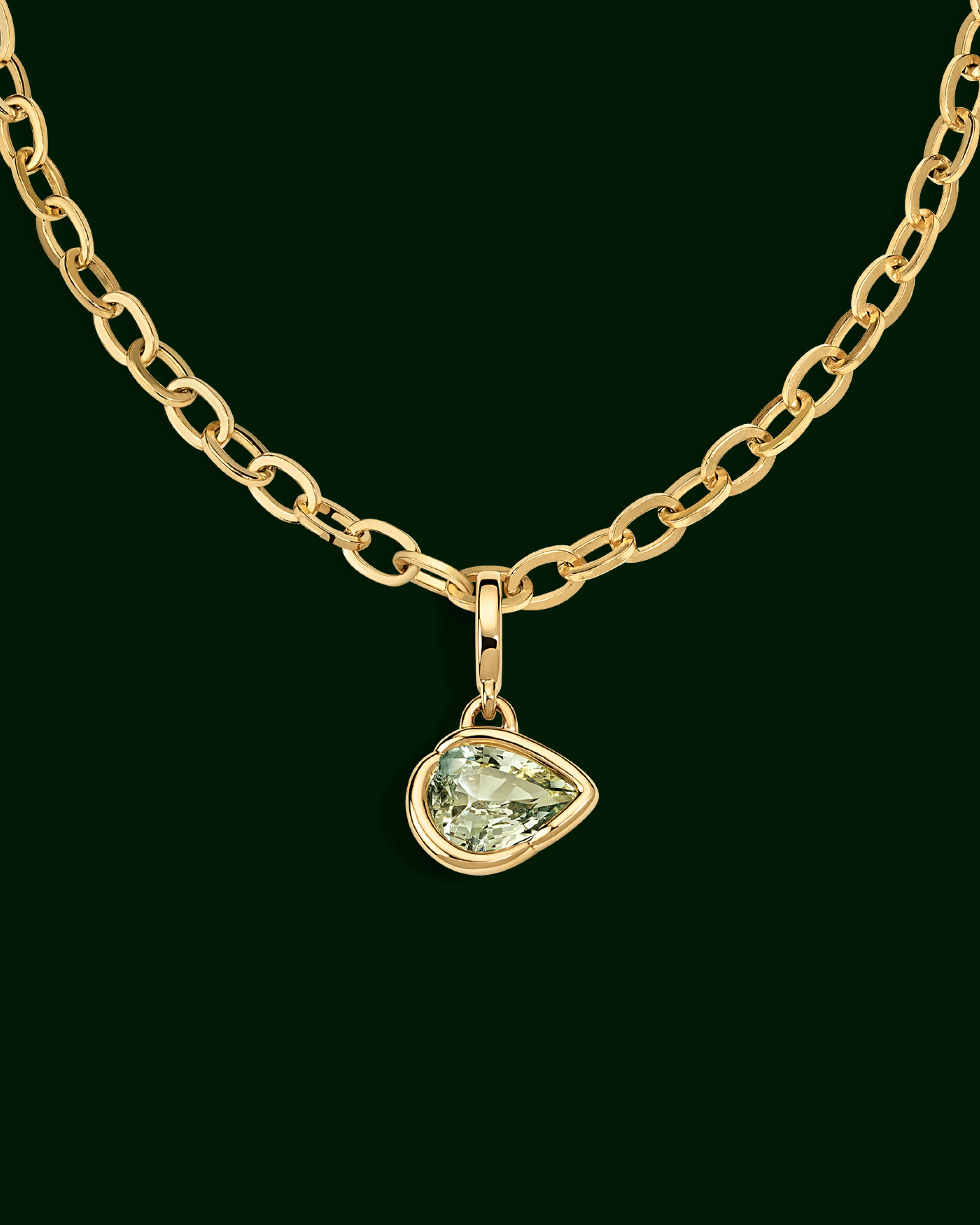 LAGUNA Pendant, Green Sapphire