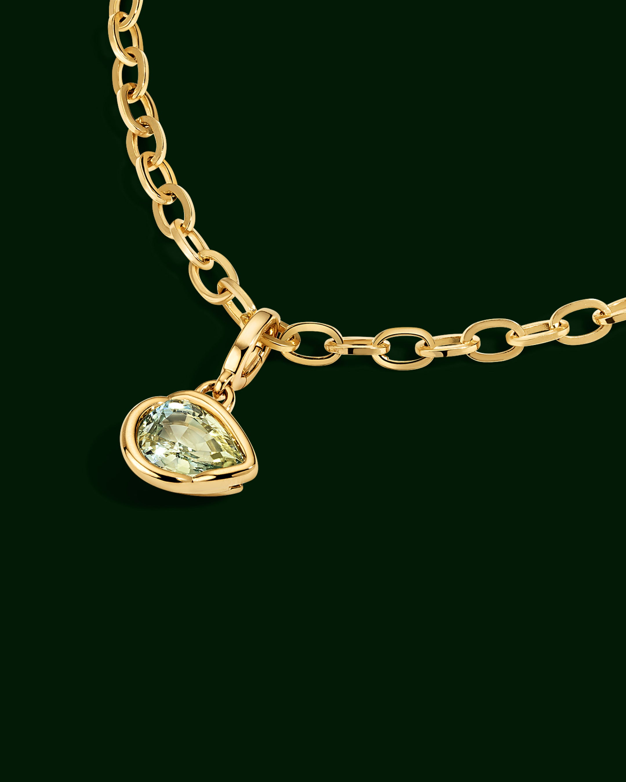 LAGUNA Pendant, Green Sapphire