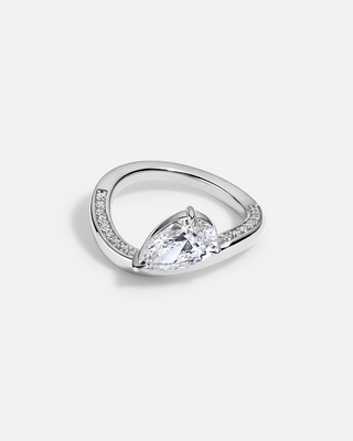 LAGUNA Wave Floating Pavé Ring