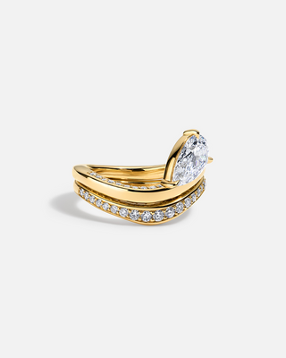 LAGUNA Wave Floating Pavé Ring