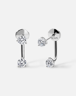 HARU “Duo” Floating Diamond Studs