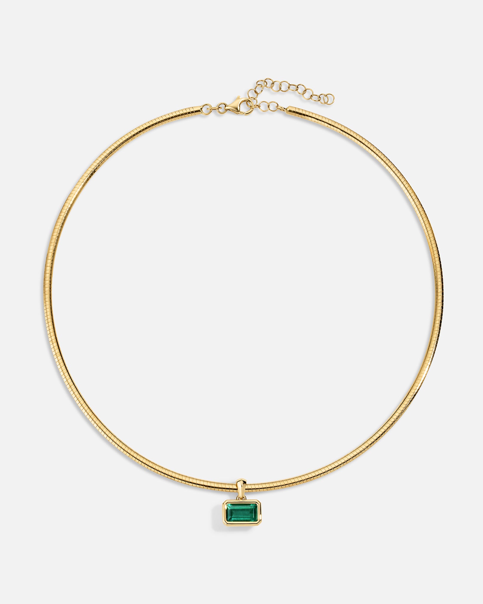 EMARA Emerald Pendant and Collar
