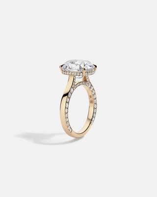 LAGUNA Floating Pavé Solitaire Ring