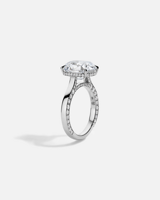 LAGUNA Floating Pavé Solitaire Ring