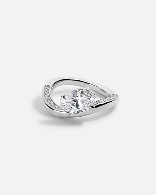 LAGUNA Wave Floating Pavé Ring