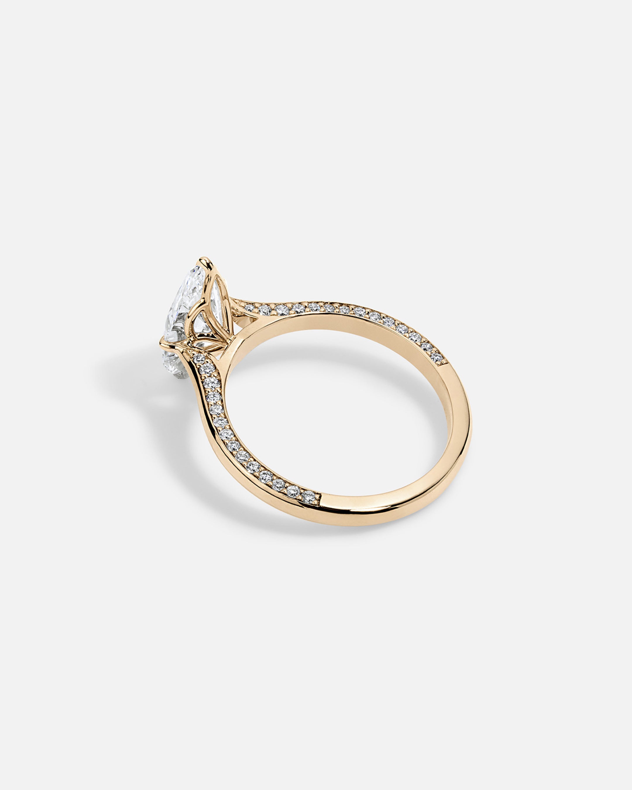 SIMI Floral Hidden Pavé Ring