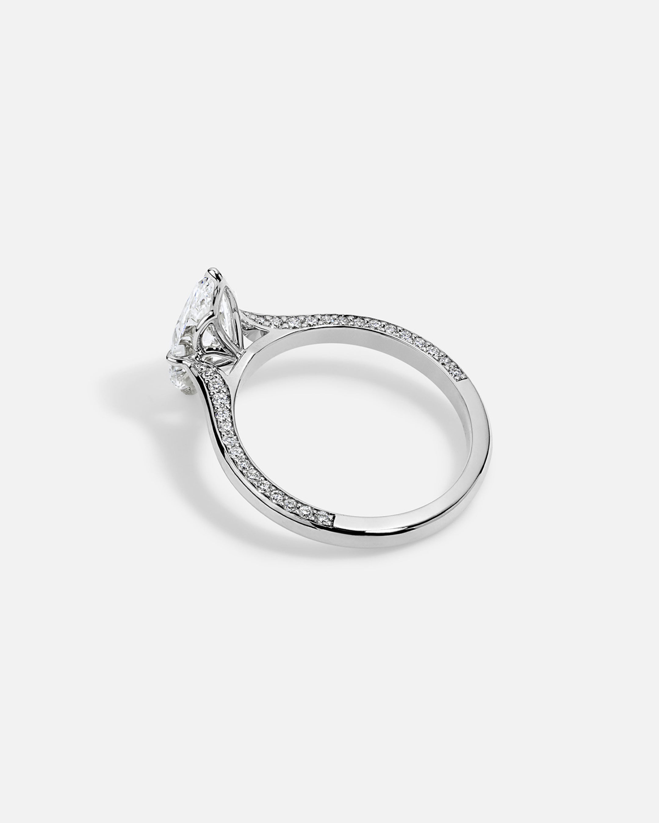 SIMI Floral Hidden Pavé Ring