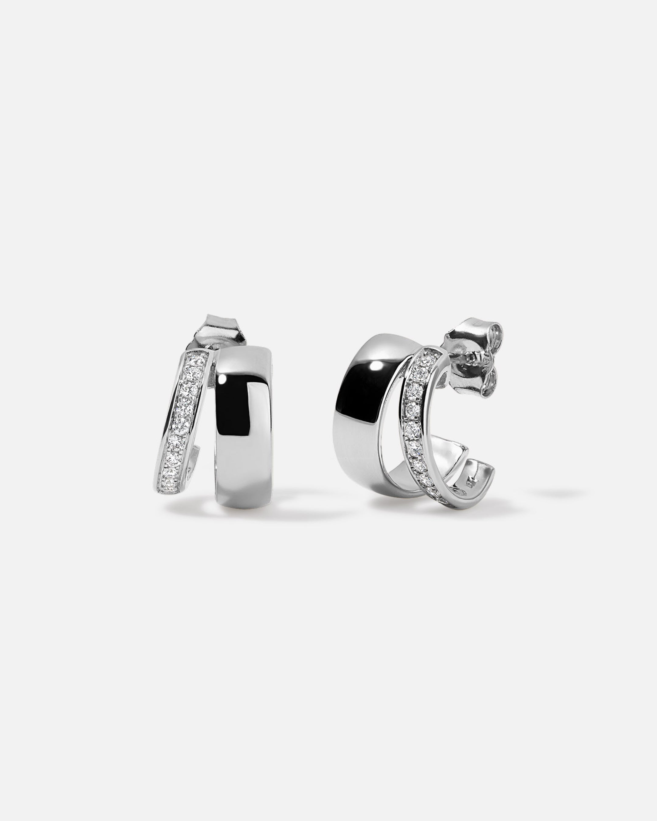 SELENE Double Huggie Earring